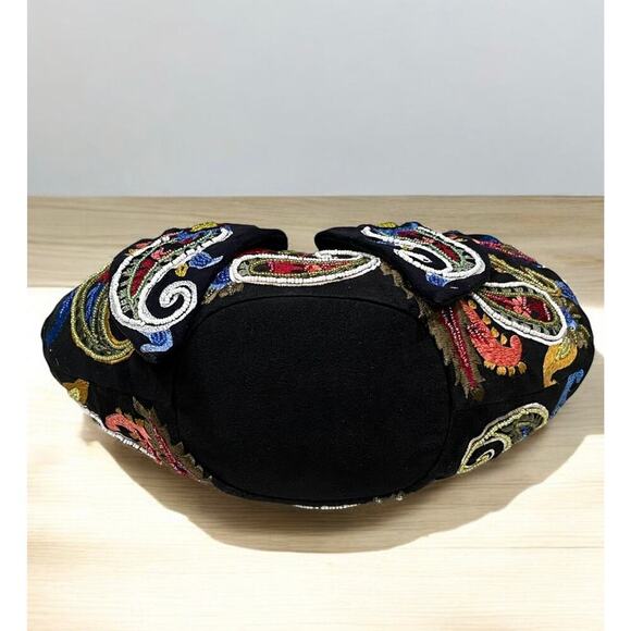 Y2K Mary Frances Hand Beaded Embroidered Boho Shoulder Bag - Picture 3 of 10